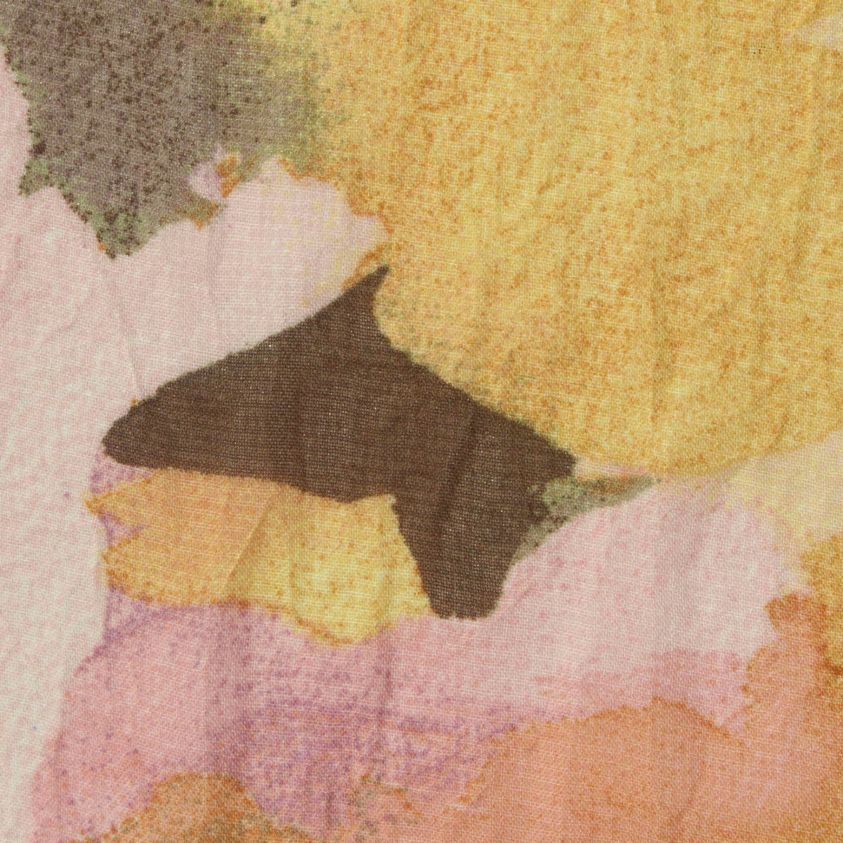 Brown Abstract Chiffon, Polyester