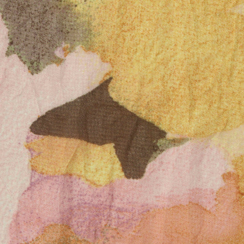 Brown Abstract Chiffon, Polyester