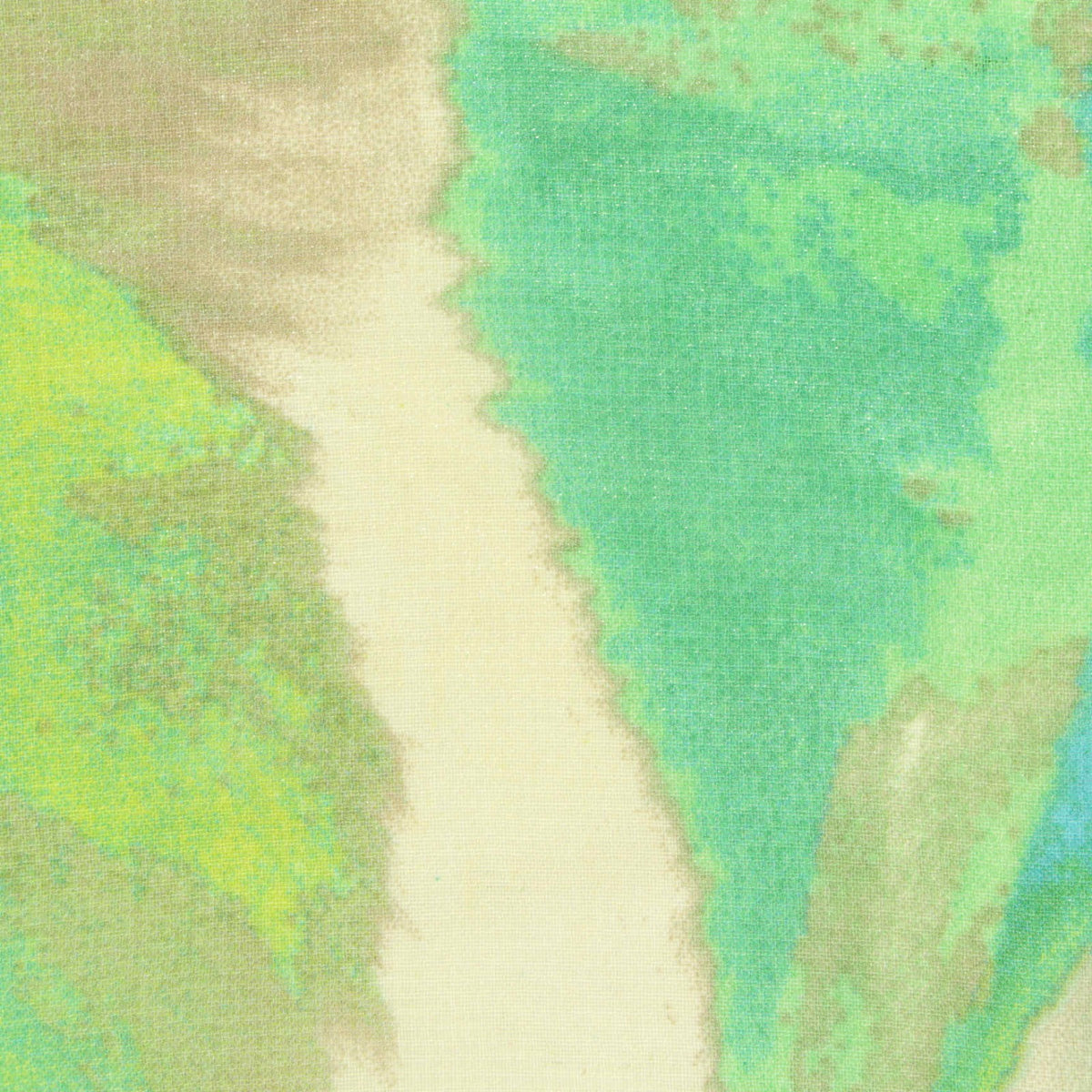 Green Abstract Chiffon, Polyester