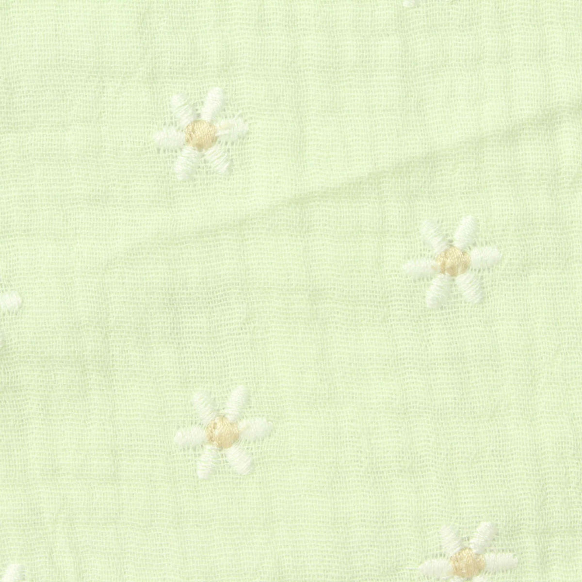 White Daisy Crepe, Cotton