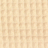100% Cotton Waffle Knit Fabric, 180 gsm, 135 cm — Beige — texture