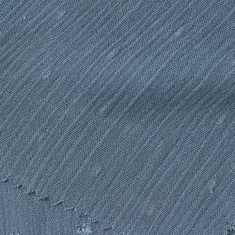 Blue Tone-on-Tone Dot Crepe, Viscose