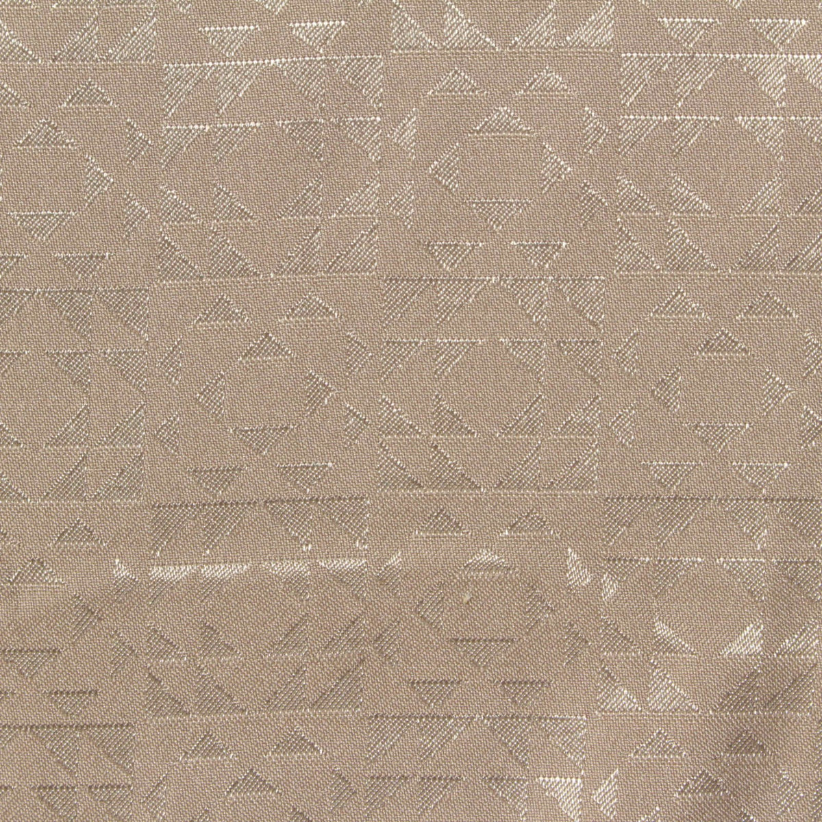 Beige Triangles Satin, Polyester