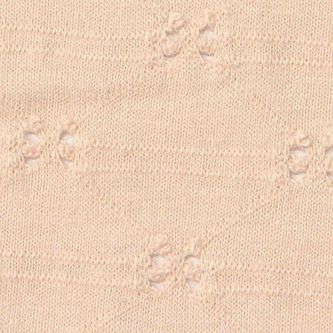 Beige Openwork-Dot Jacquard, Poly-Viscose