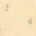 100% Cotton Crepe Fabric, 140 gsm, 132 cm — Yellow