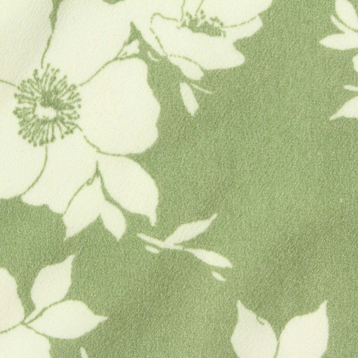 Cream Floral Woven, Polyester, 110 gsm