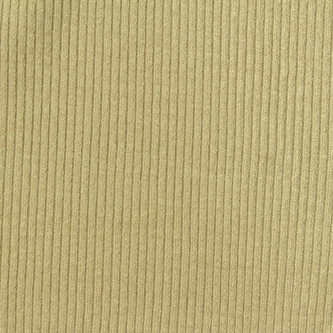 Viscose Stretch Rib Knit Fabric, 260 gsm, 150 cm — Khaki