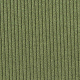 Viscose Stretch Rib Knit Fabric, 260 gsm, 150 cm — Green — texture