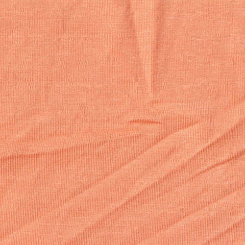 Viscose Stretch Rib Knit Fabric, 180 gsm, 180 cm — Orange