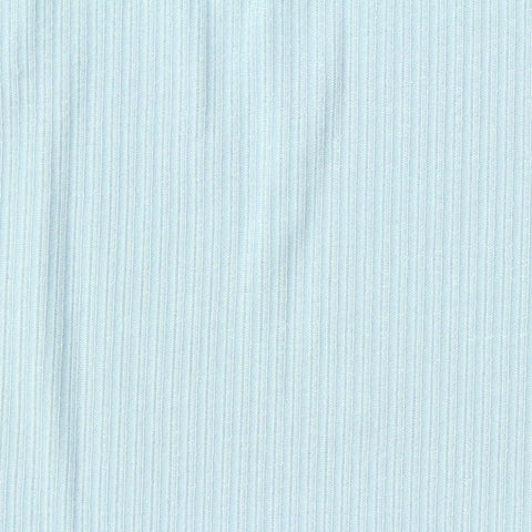 Viscose Stretch Rib Knit Fabric, 170 gsm, 180 cm — Blue