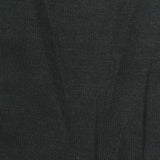 Viscose Stretch Rib Knit Fabric, 180 gsm, 180 cm — Black