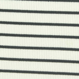 Black Horizontal-Stripe Knit, Polyester