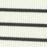 Black Horizontal-Stripe Knit, Polyester — texture