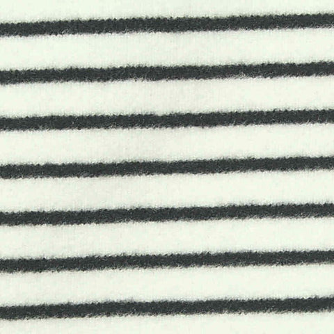 Dark Grey Horizontal-Stripe Velvet, Polyester