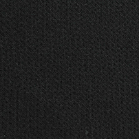 Polyester Cotton Fleece Fabric, 370 gsm, 185 cm — Black