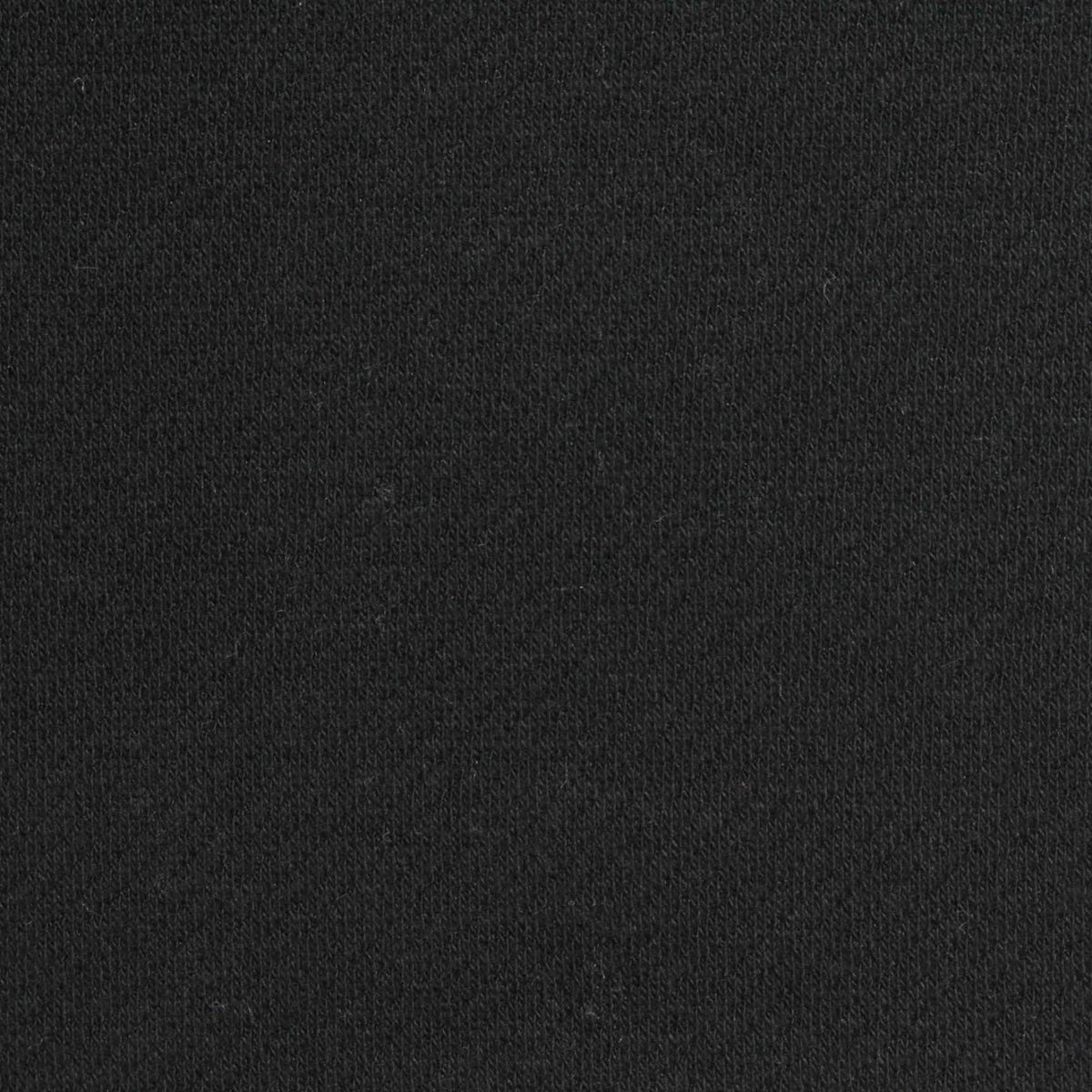 Polyester Cotton Stretch Knit Fabric, 350 gsm, 180 cm — Black