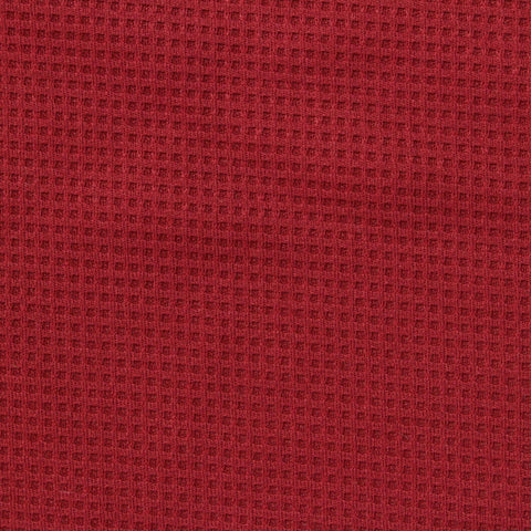 100% Polyester Waffle Knit Fabric, 185 gsm, 190 cm — Red