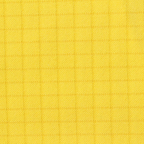 Yellow Tone-on-Tone Grid Jacquard, Polyester