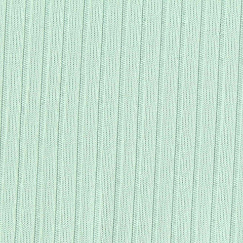 Polyester Stretch Rib Knit Fabric, 200 gsm, 165 cm — Green