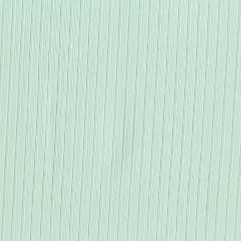 Polyester Stretch Rib Knit Fabric, 200 gsm, 165 cm — Green