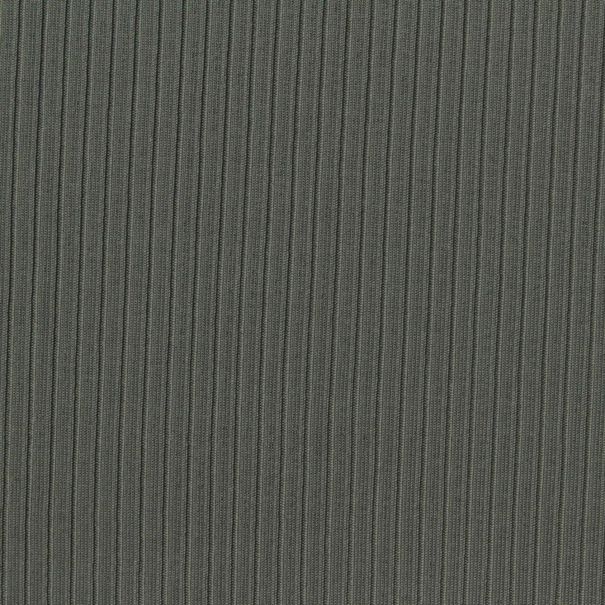 Polyester Stretch Rib Knit Fabric, 190 gsm, 165 cm — Grey