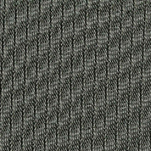 Polyester Stretch Rib Knit Fabric, 190 gsm, 165 cm — Grey