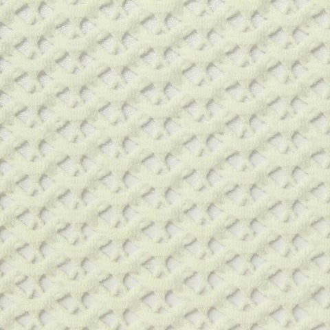 Cream Openwork-Diamond Jersey Knit, Nylon