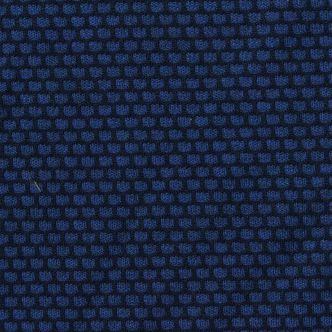 Dark Blue Squares Jacquard, Polyester
