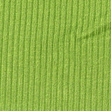 Viscose Stretch Rib Knit Fabric, 355 gsm — Green — texture