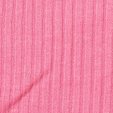 Viscose Stretch Rib Knit Fabric, 200 gsm — Pink — texture