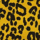 Black Leopard Jersey Knit, Viscose