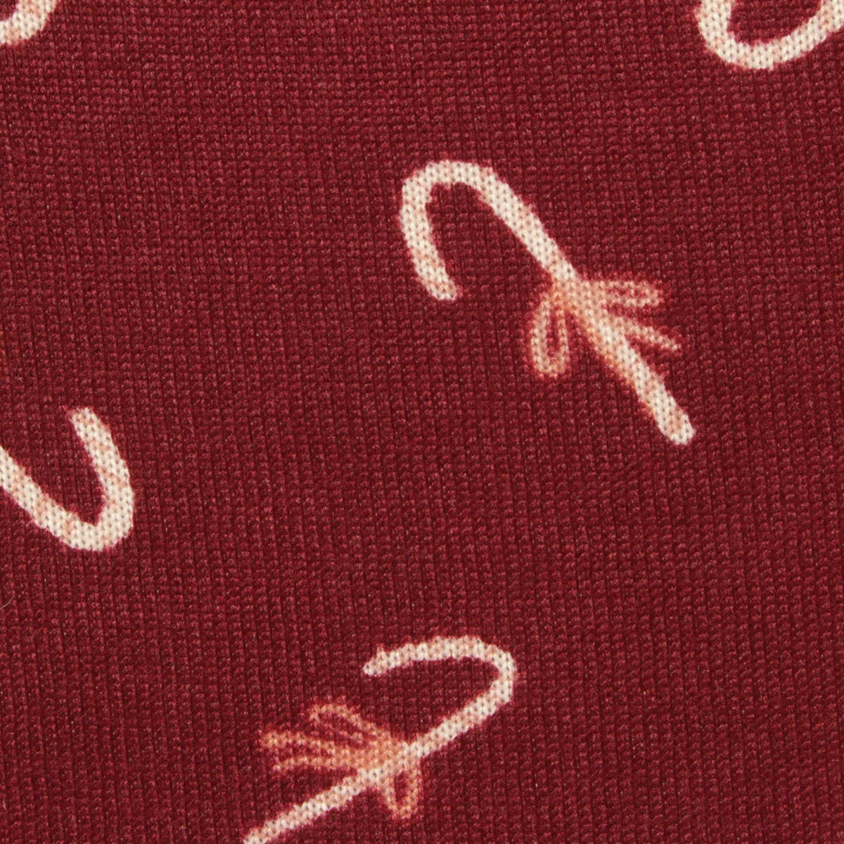 Printed Brushed Polyester Stretch Jersey Knit Fabric, 150 gsm — Red