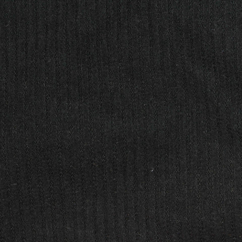 Brushed Viscose Polyester Stretch Rib Knit Fabric, 230 gsm — Black, ref EF-253828