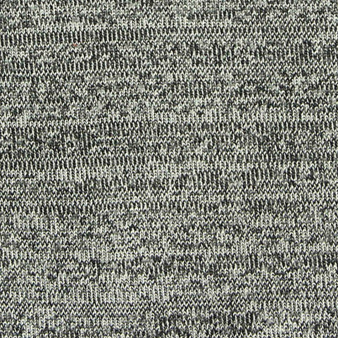Dark Grey Heathered-Marl Jersey Knit, Polyester, 180 gsm