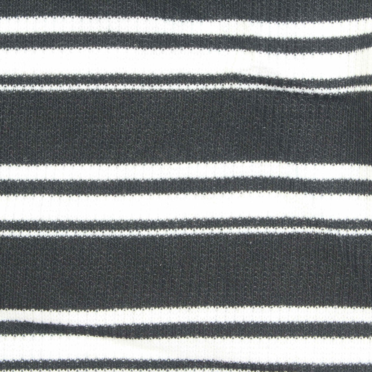 Dark Grey Horizontal-Stripe Rib Knit, Poly-Viscose, 220 gsm