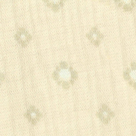 Cream Floral Jacquard, Cotton, 120 gsm