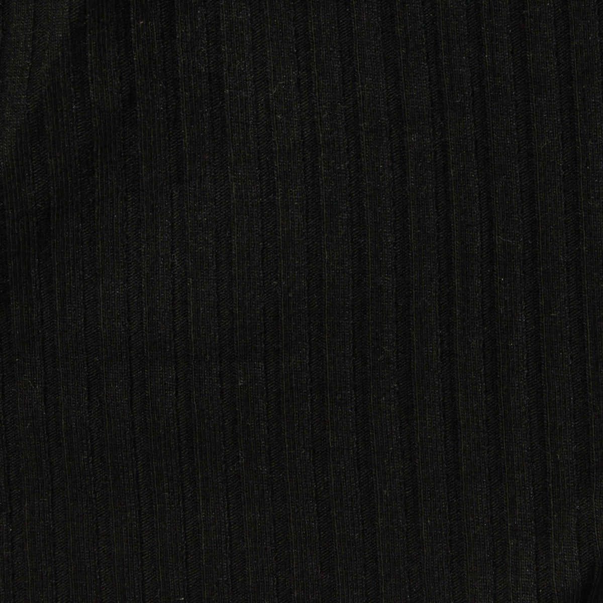 Viscose Nylon Stretch Rib Knit Fabric, 310 gsm — Black