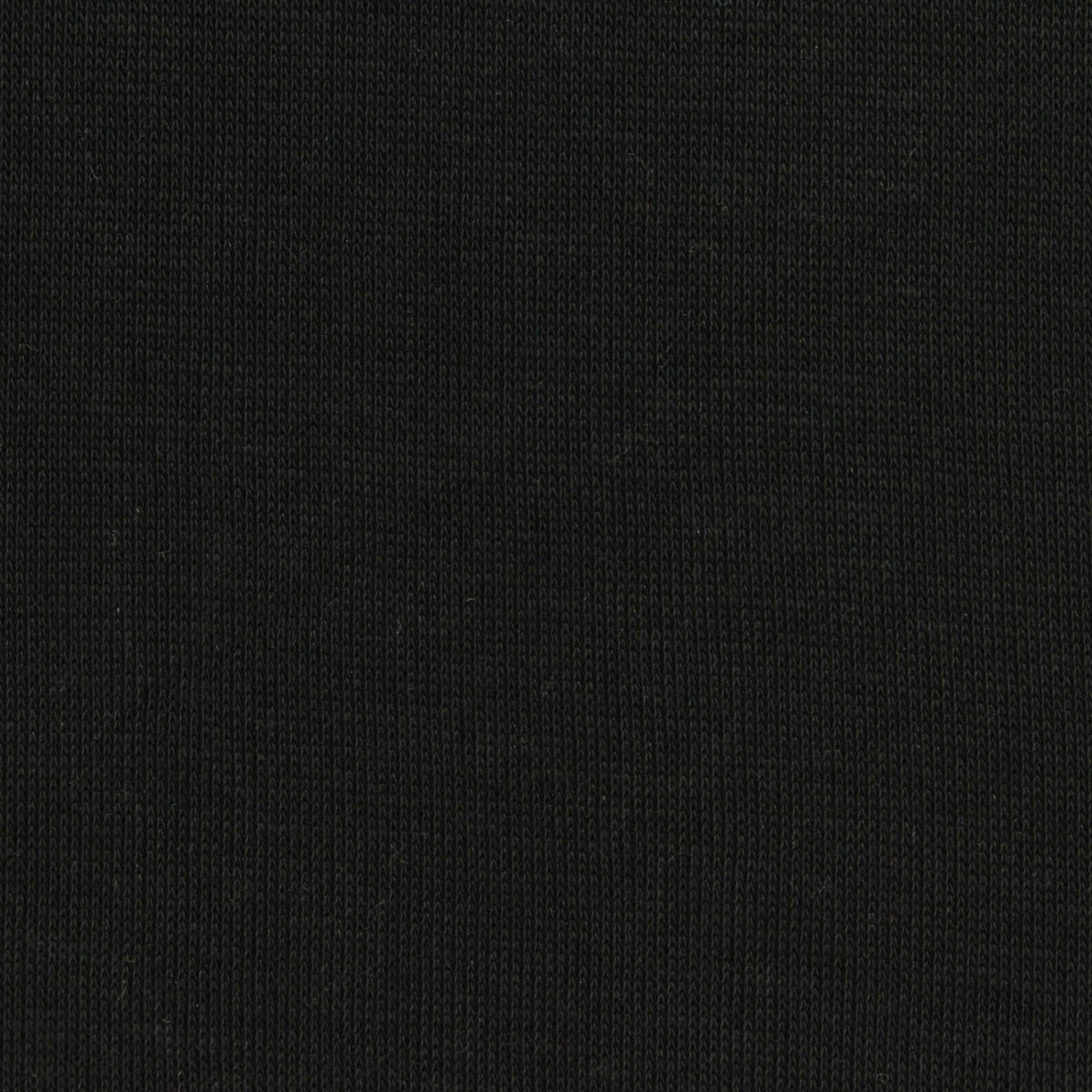 Cotton Polyester Rib Knit Fabric, 260 gsm — Black