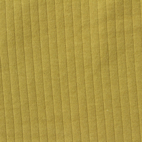 Cotton Stretch Rib Knit Fabric, 235 gsm — Khaki