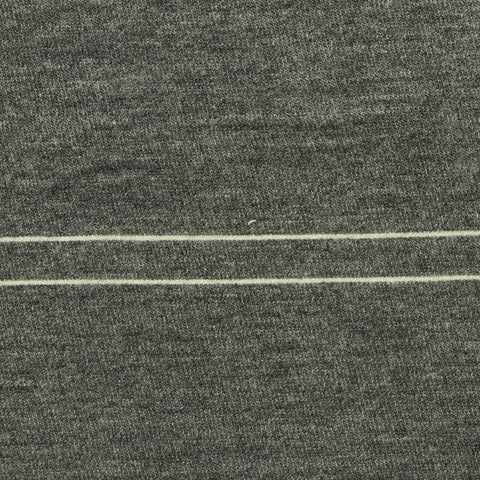 Light Grey Horizontal-Stripe French Terry, Poly-Viscose, 230 gsm