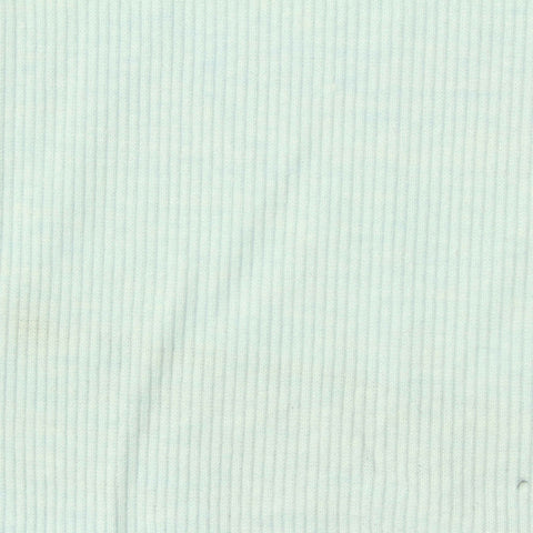 Cotton Polyester Stretch Rib Knit Fabric, 170 gsm — Blue