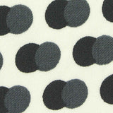 Dark Grey Circles Interlock Knit, Polyester — texture