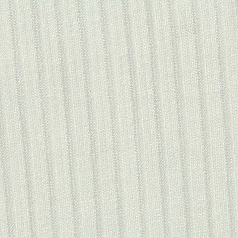 Viscose Stretch Rib Knit Fabric, 220 gsm — White