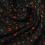 Red Abstract Rib Knit, Polyester