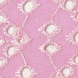 Pink Eyelet Jersey Knit, Poly-Viscose — texture