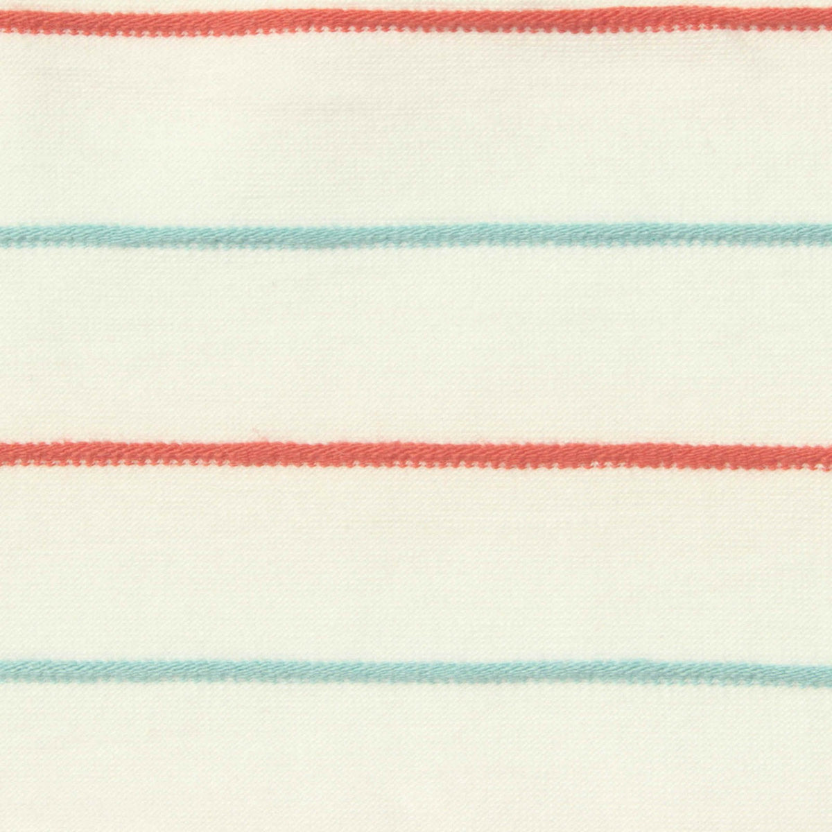 Red Horizontal-Stripe Knit, Poly-Viscose, 190 gsm