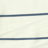 Blue Horizontal-Stripe Jersey Knit, Cotton-Modal