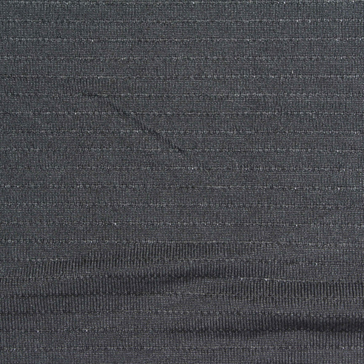 Striped Polyester Stretch Knit Fabric, 180 gsm — Black