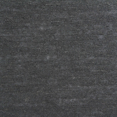 Dark Grey Marl Jersey Knit, Poly-Linen, 160 gsm