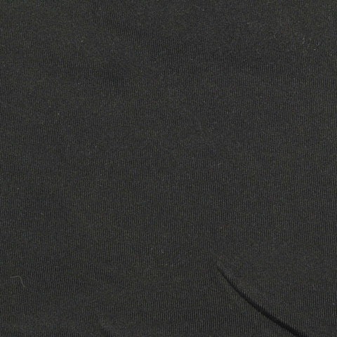 Polyester Stretch Sateen Fabric, 270 gsm — Black
